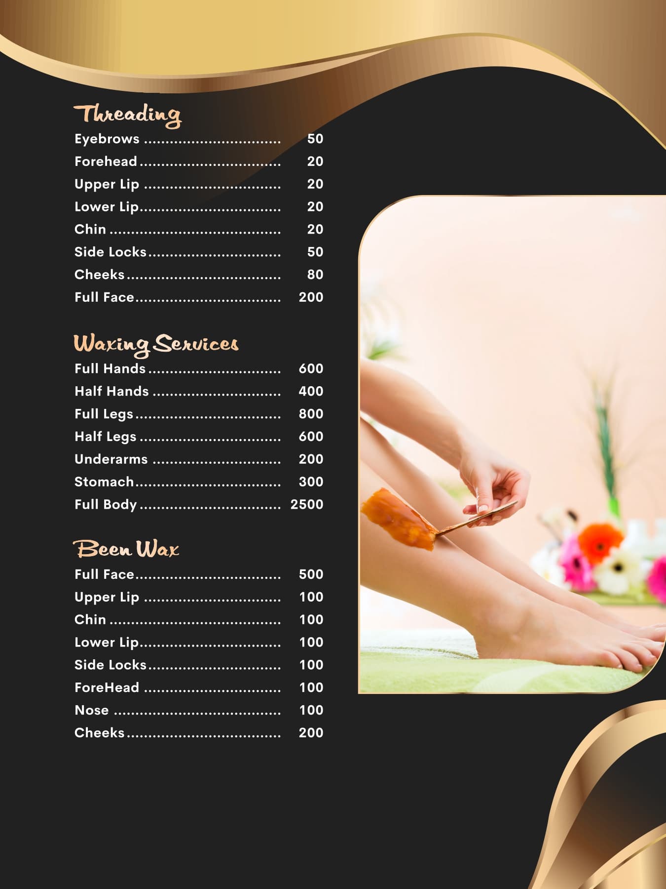 Threading, Waxing & Bean Wax