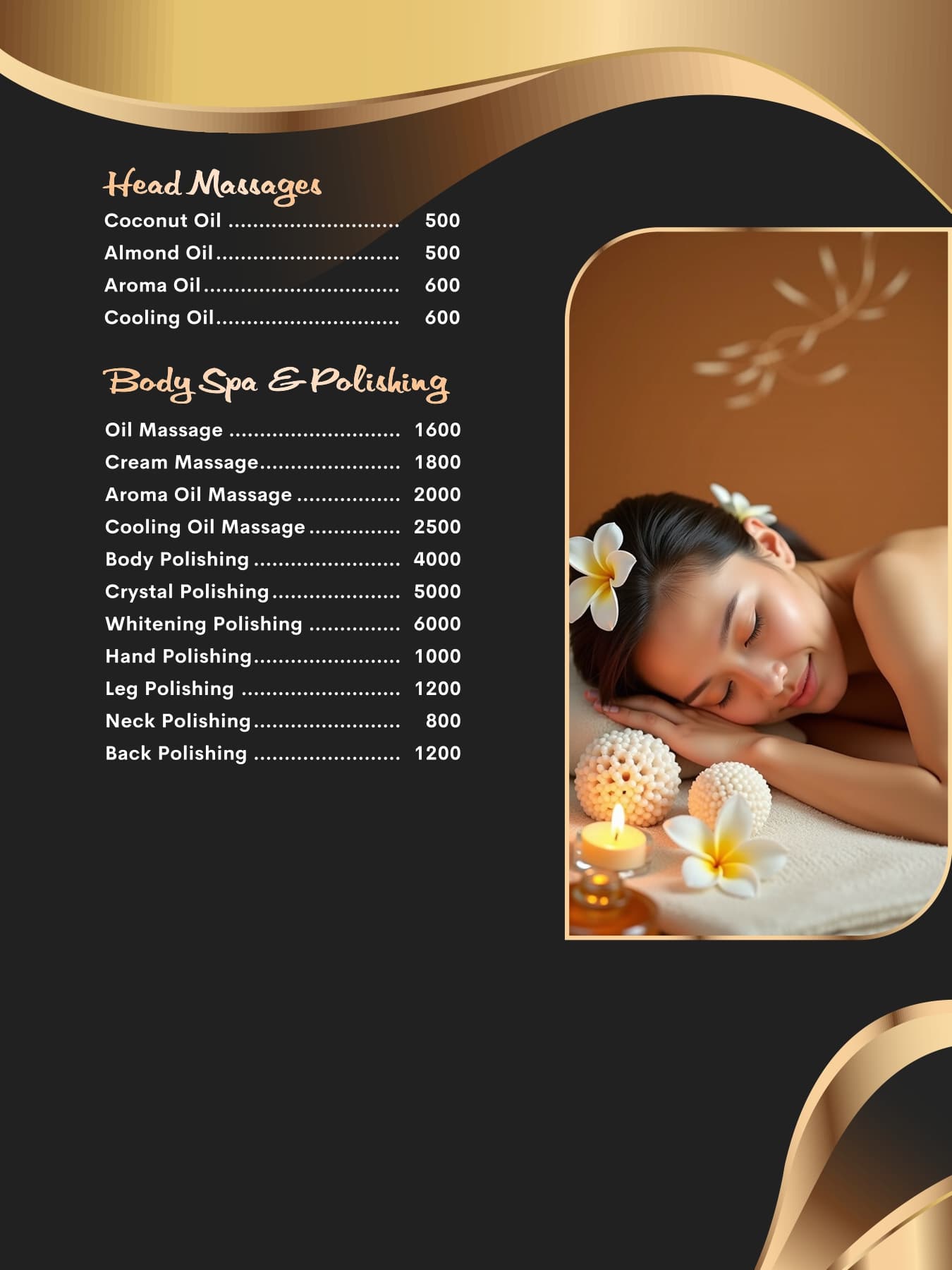 Head Massages & Body Spa / Polishing